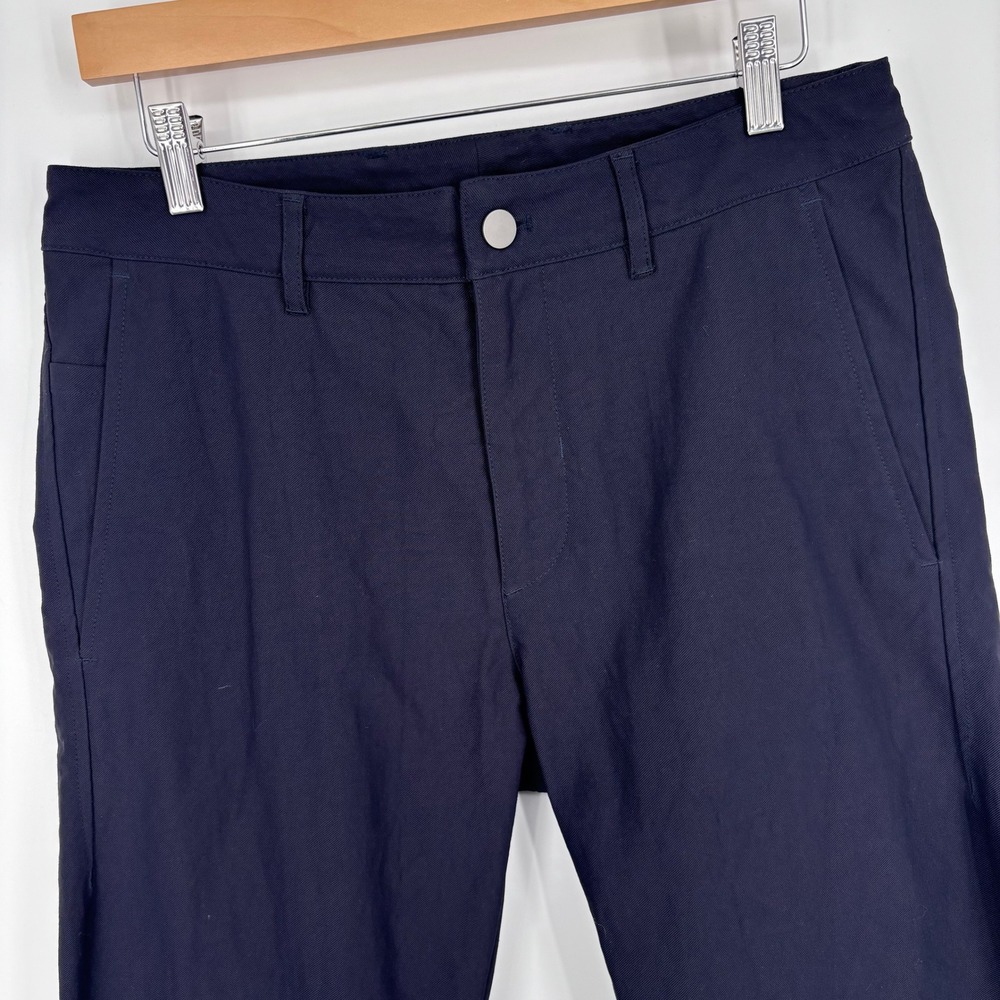 Outlier NYC Strongtwill Dungaree Pants Men 30x29 Navy Blue 2 Way Stretch + DWR